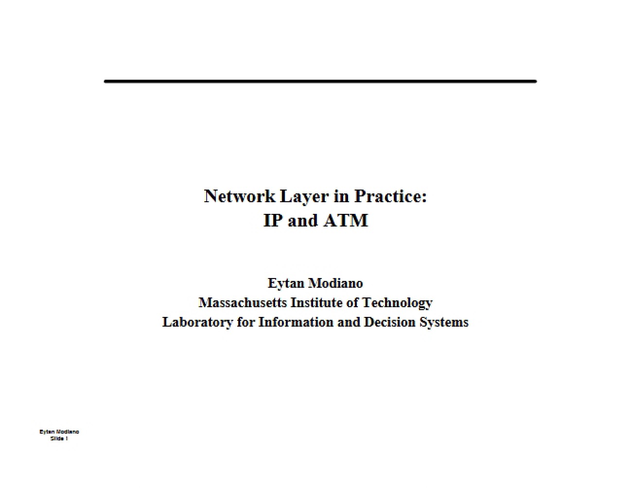 Practice of Network Layer