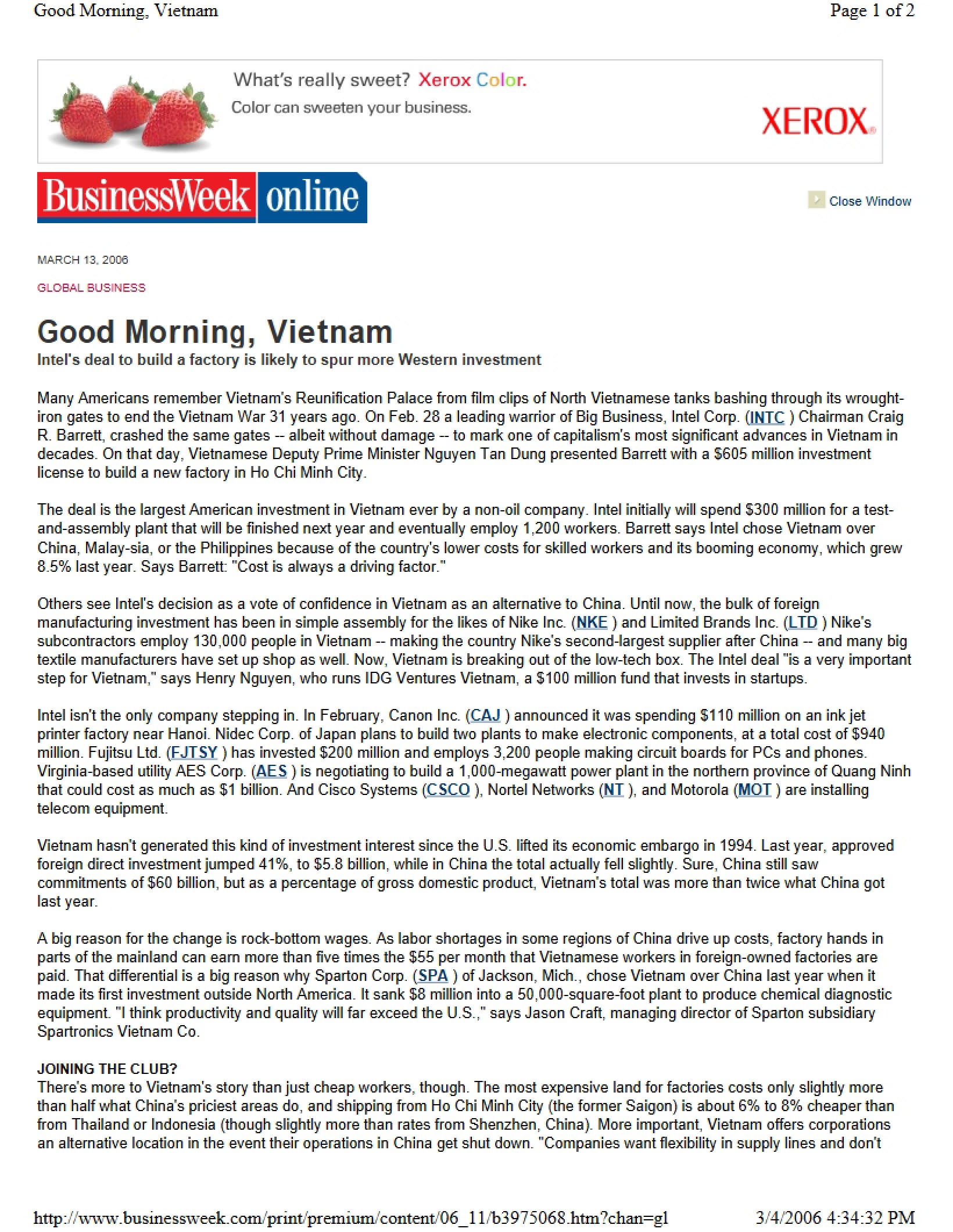 Good Morning, Vietnam Case