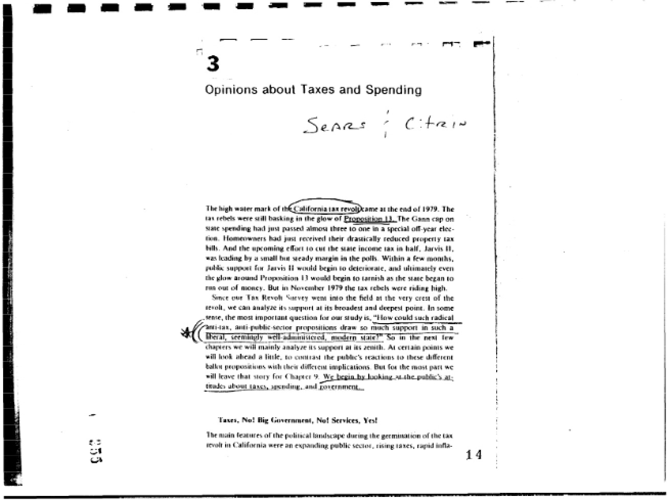 Spending and Tax Opinions