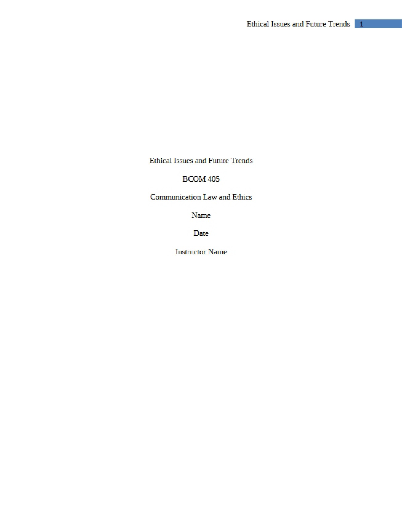 Future Trends and Ethical Issues