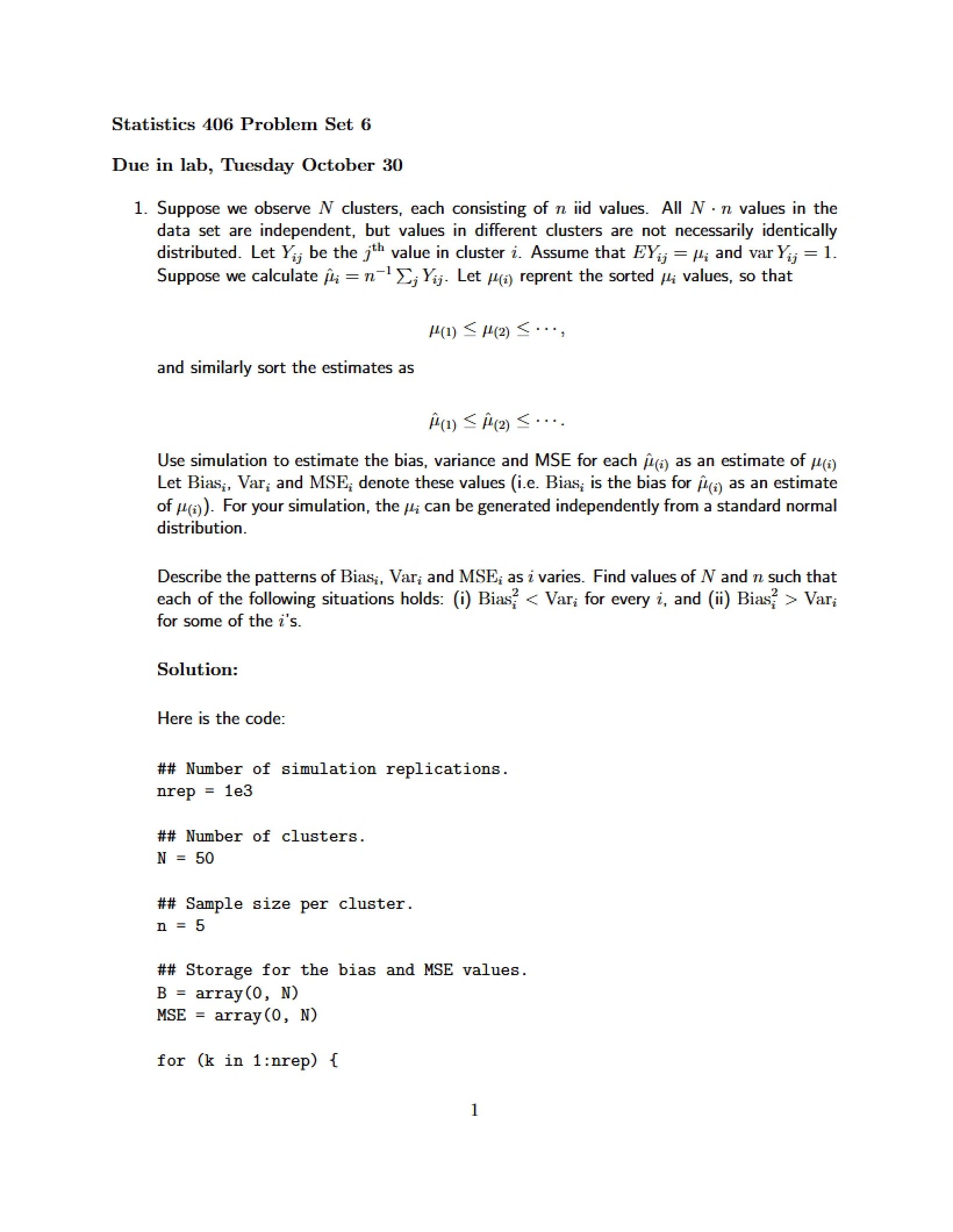 Statistical Computing Notes