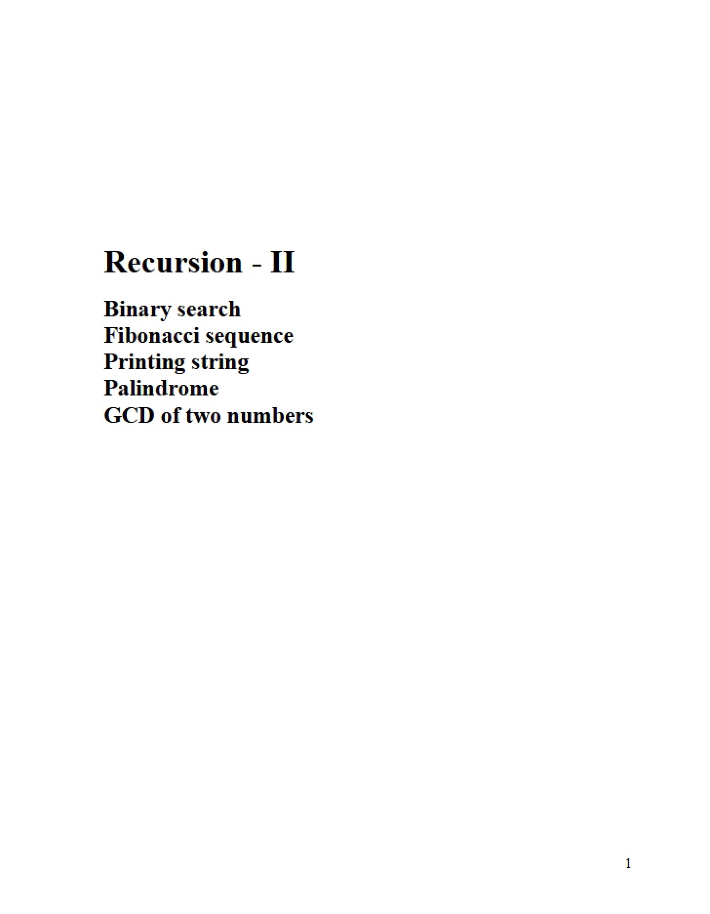 Recursion Part 2