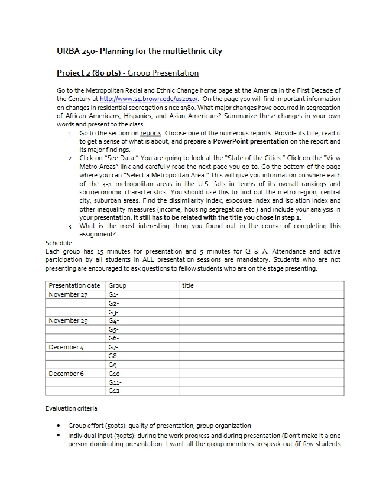 Multiethnic Cities Project 2