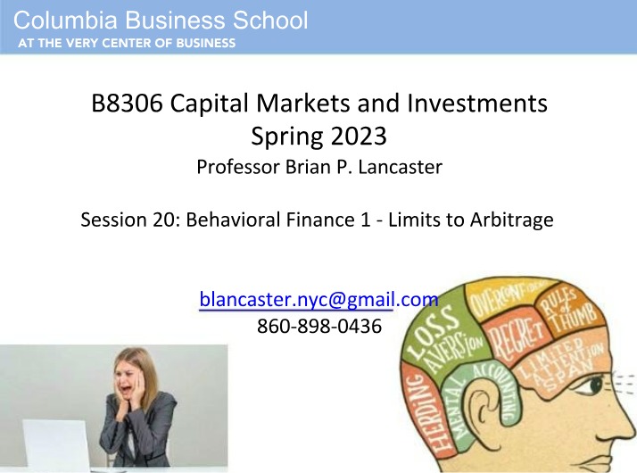 Behavioral Finance - Limits to Arbitrage