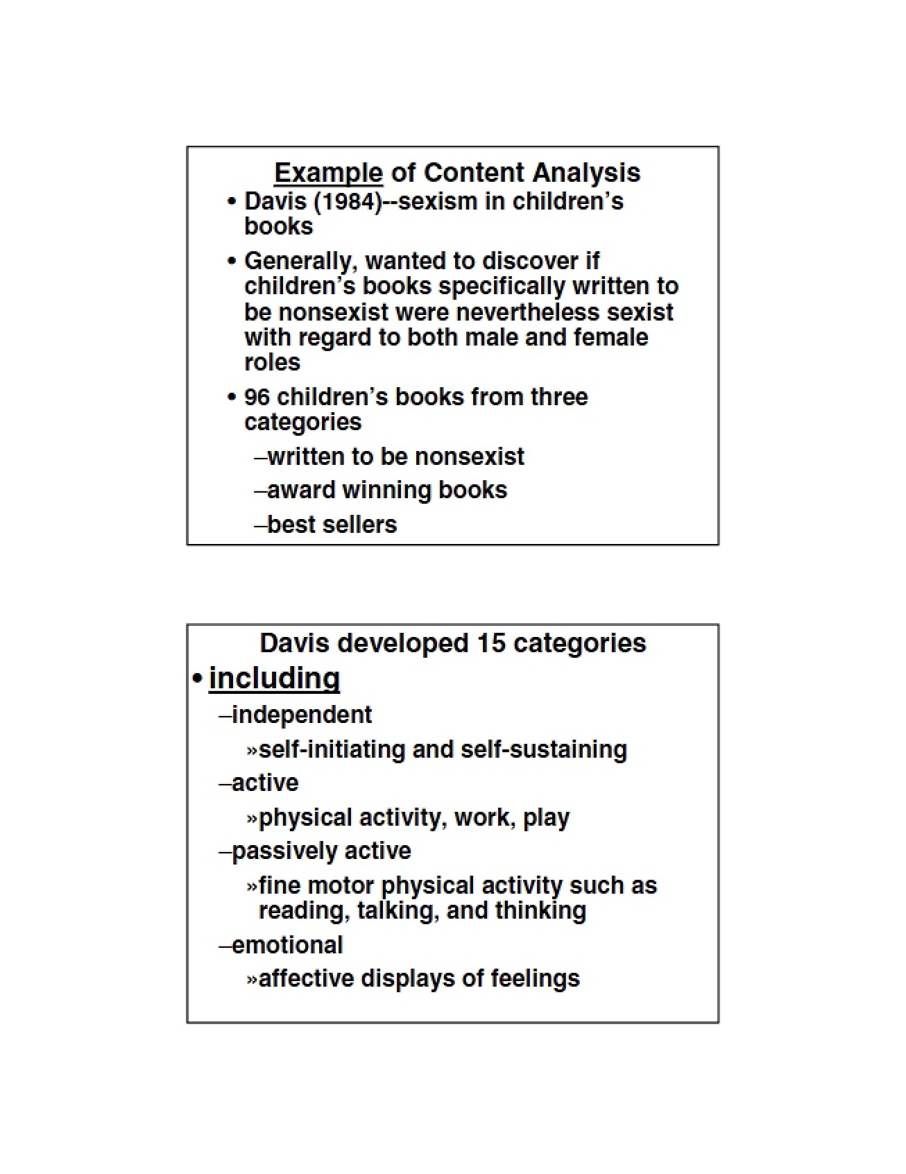 Content Analysis Sample