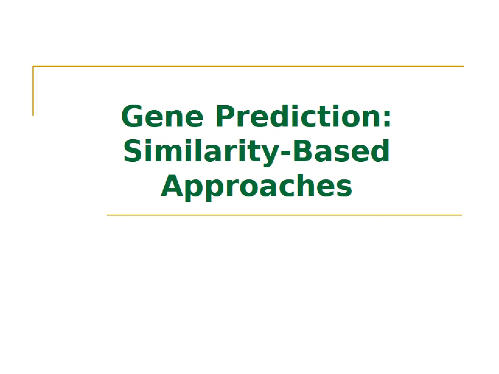 Approaches Based on Similarity