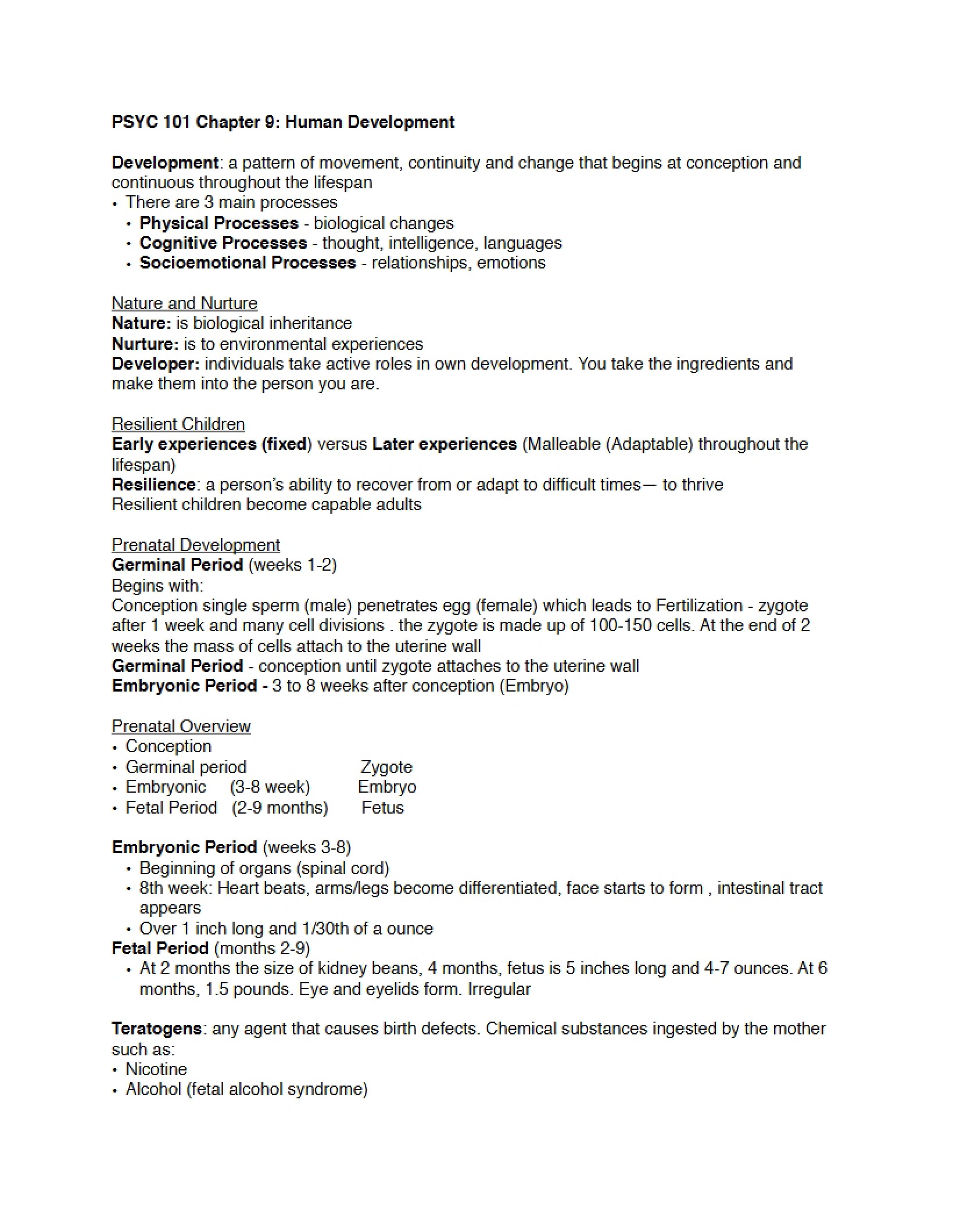 Human Development - Ninth Chapter