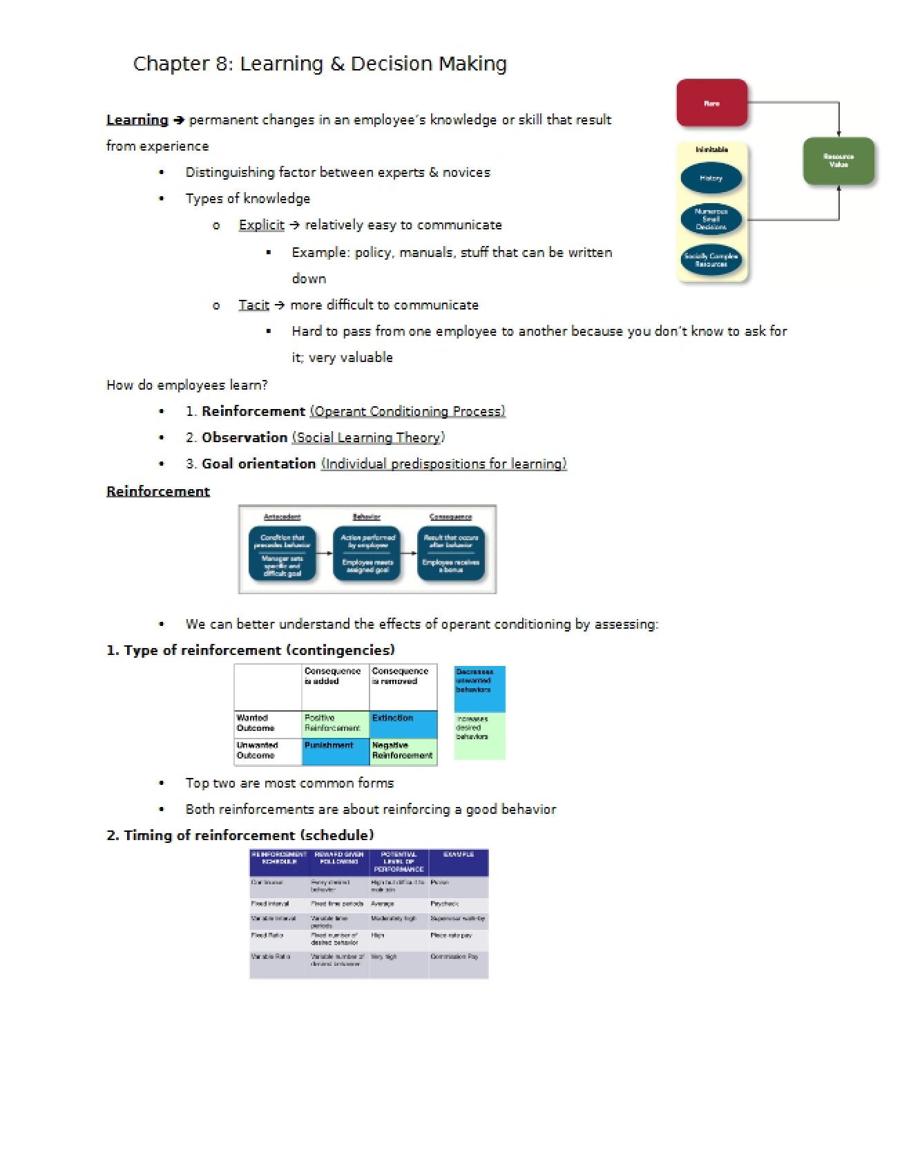 Chapter 8 Learning and Decision Making