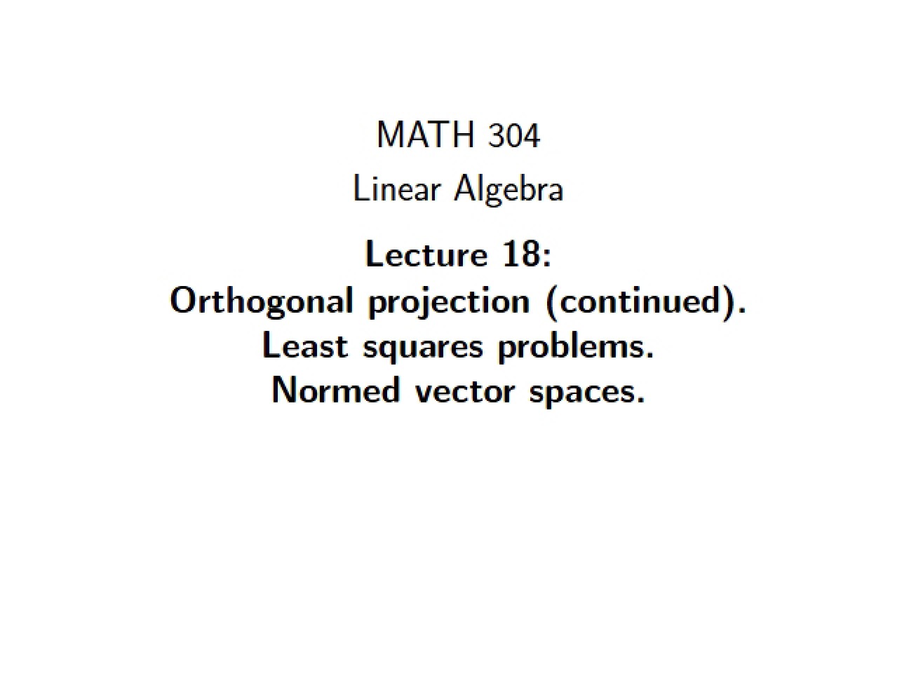 Lecture Three, Part Three (Web)