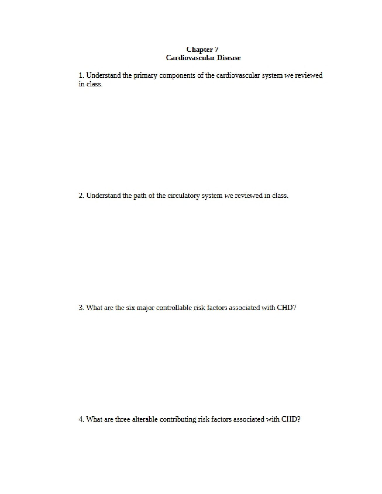 Disease Cardiovascular