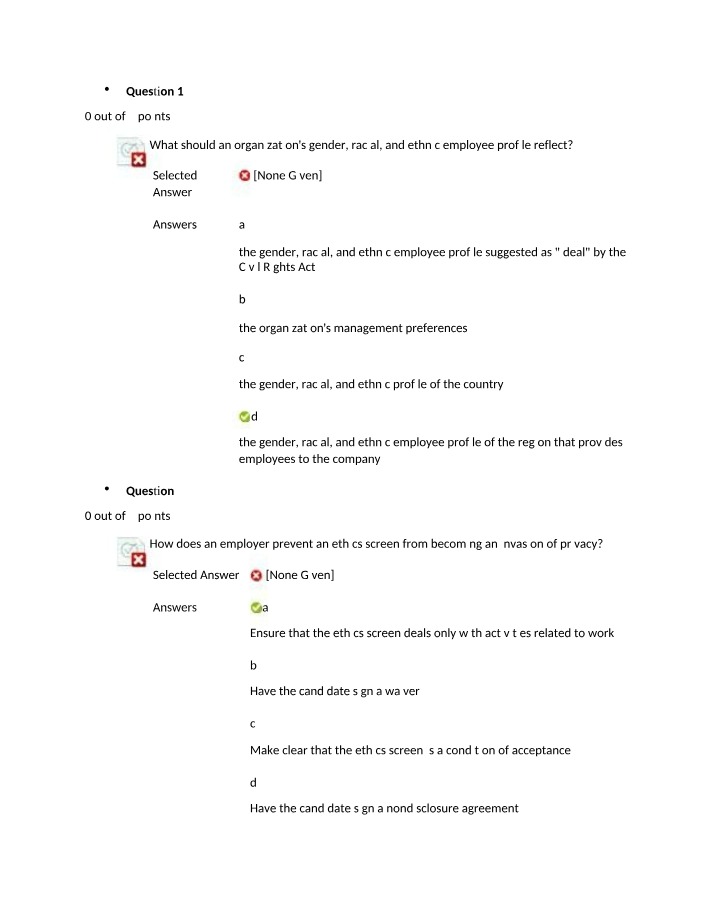 What an Organization's Employee Profile Should Reflect