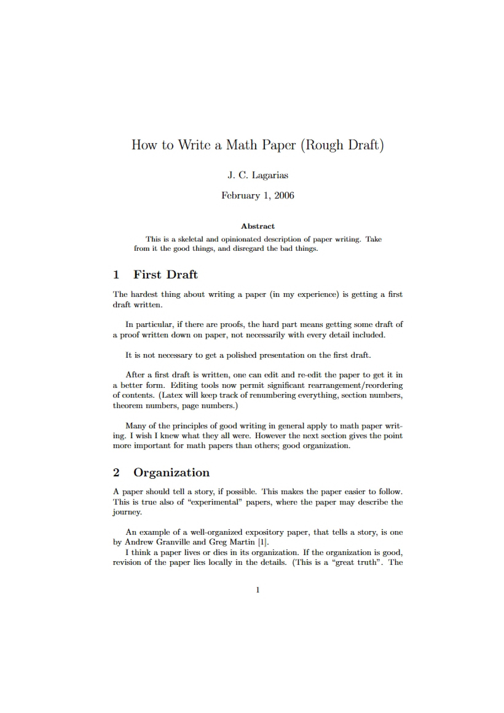 Guide for Study