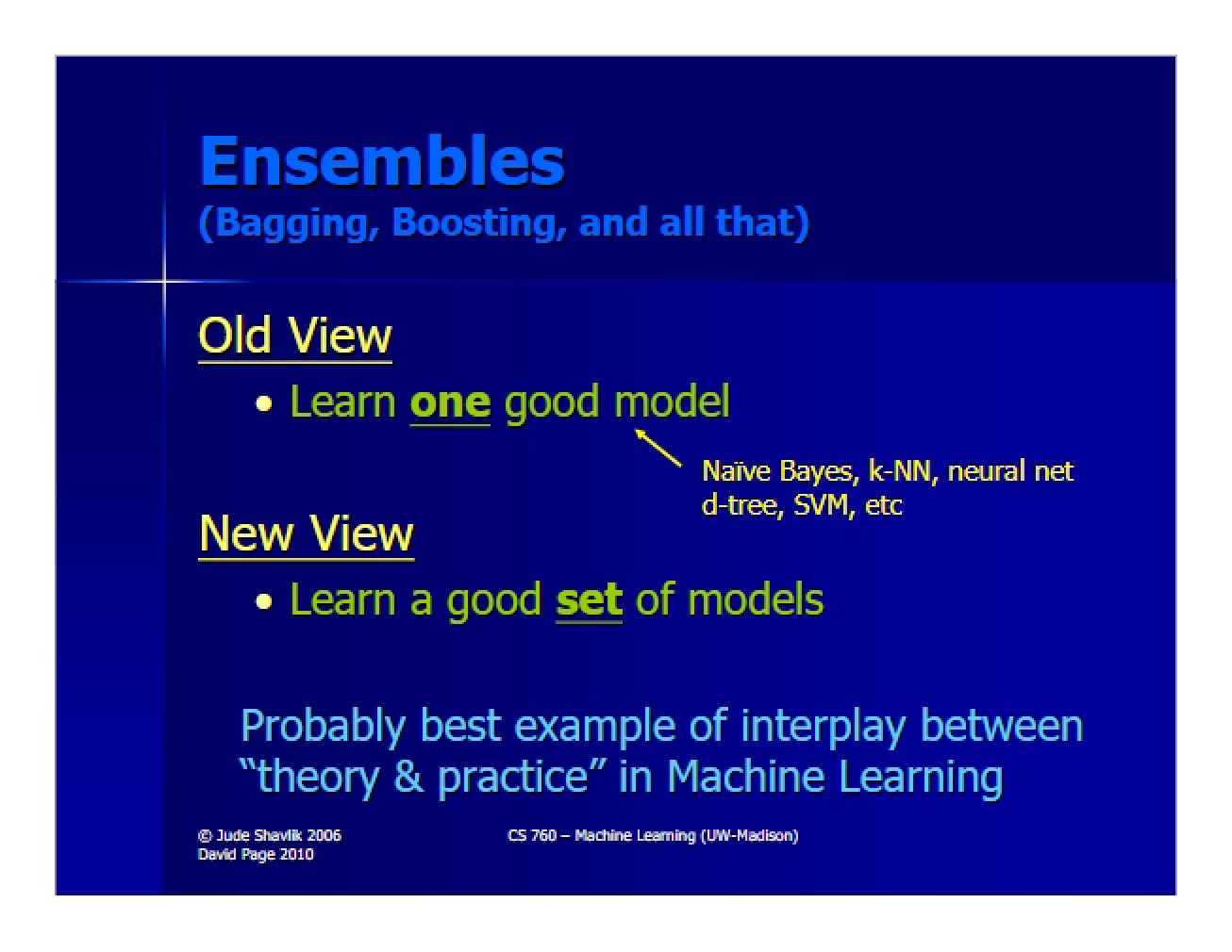Theory of Ensembles