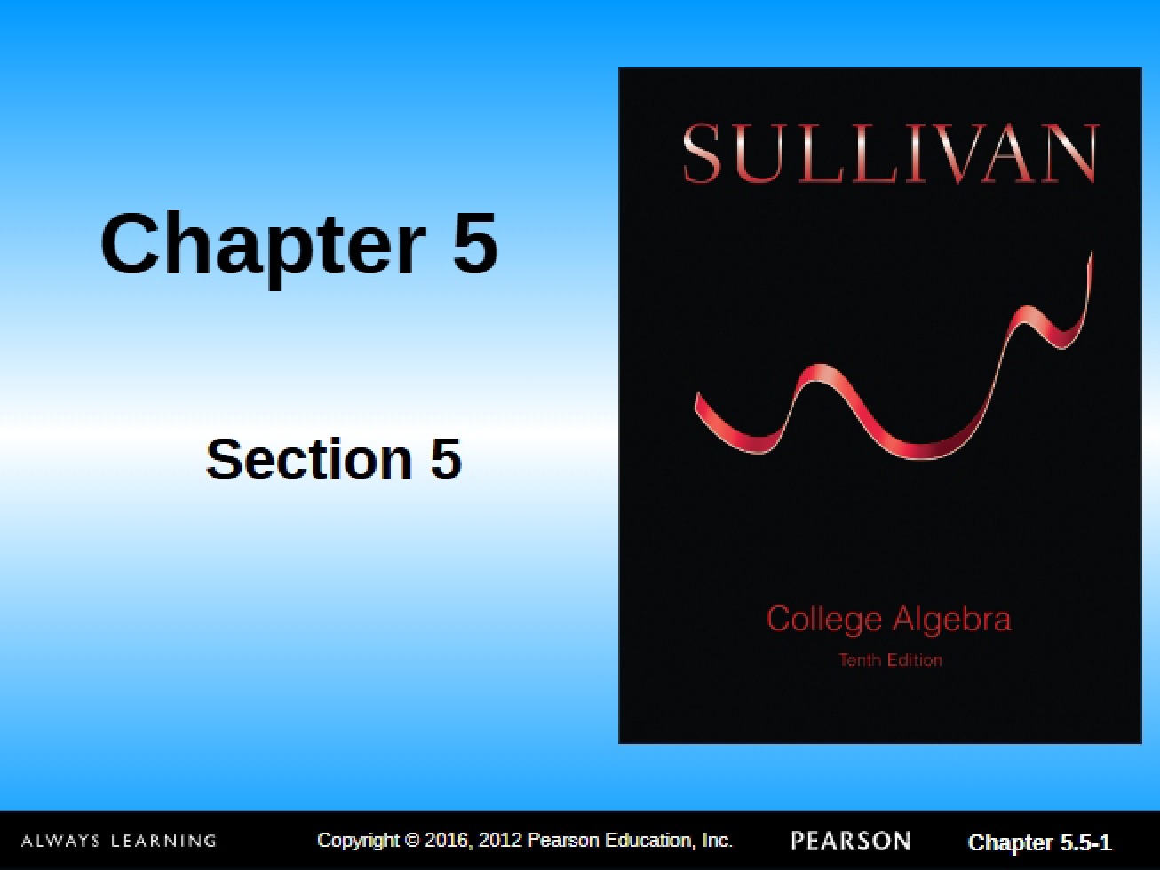 Section 5.5 Algebra Slides