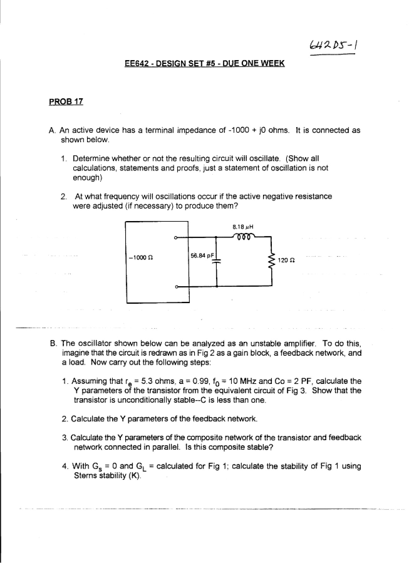 RF Electronics Design Set 5