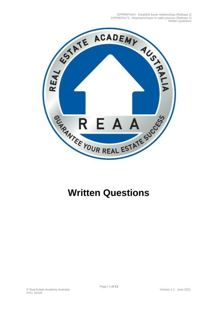 Legislation and Requirements for Buyers
