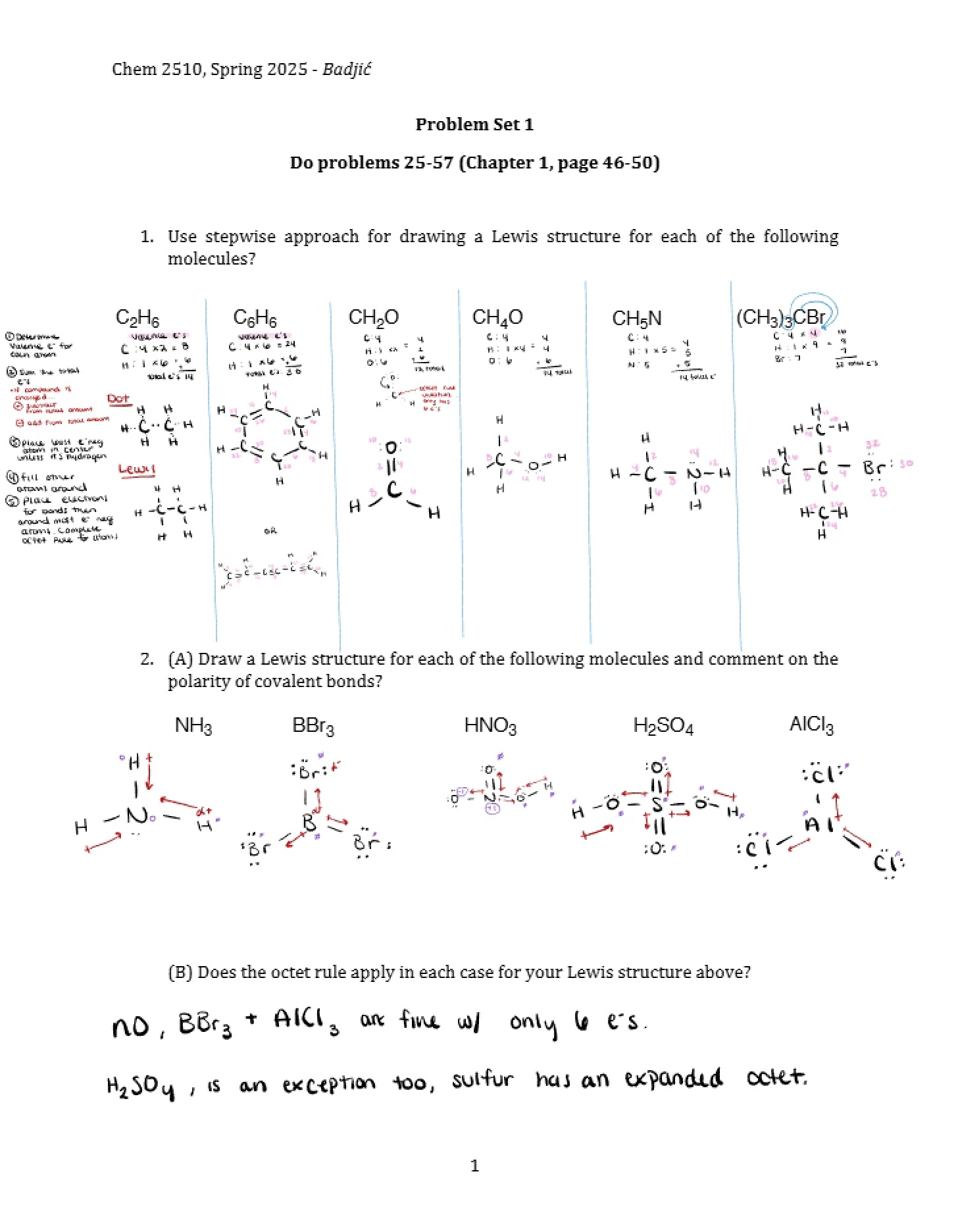Key for Problem Set 1