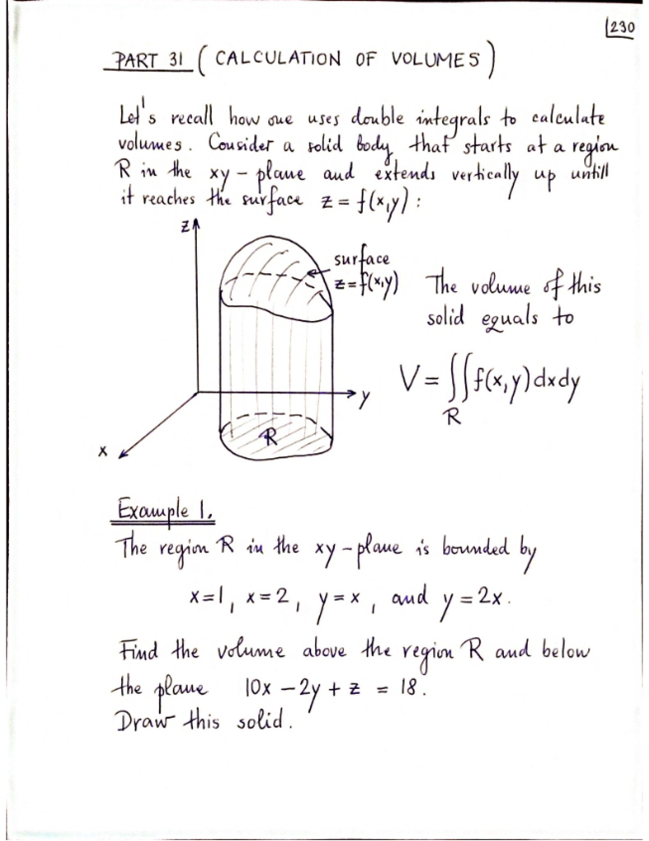 Volume Calculations