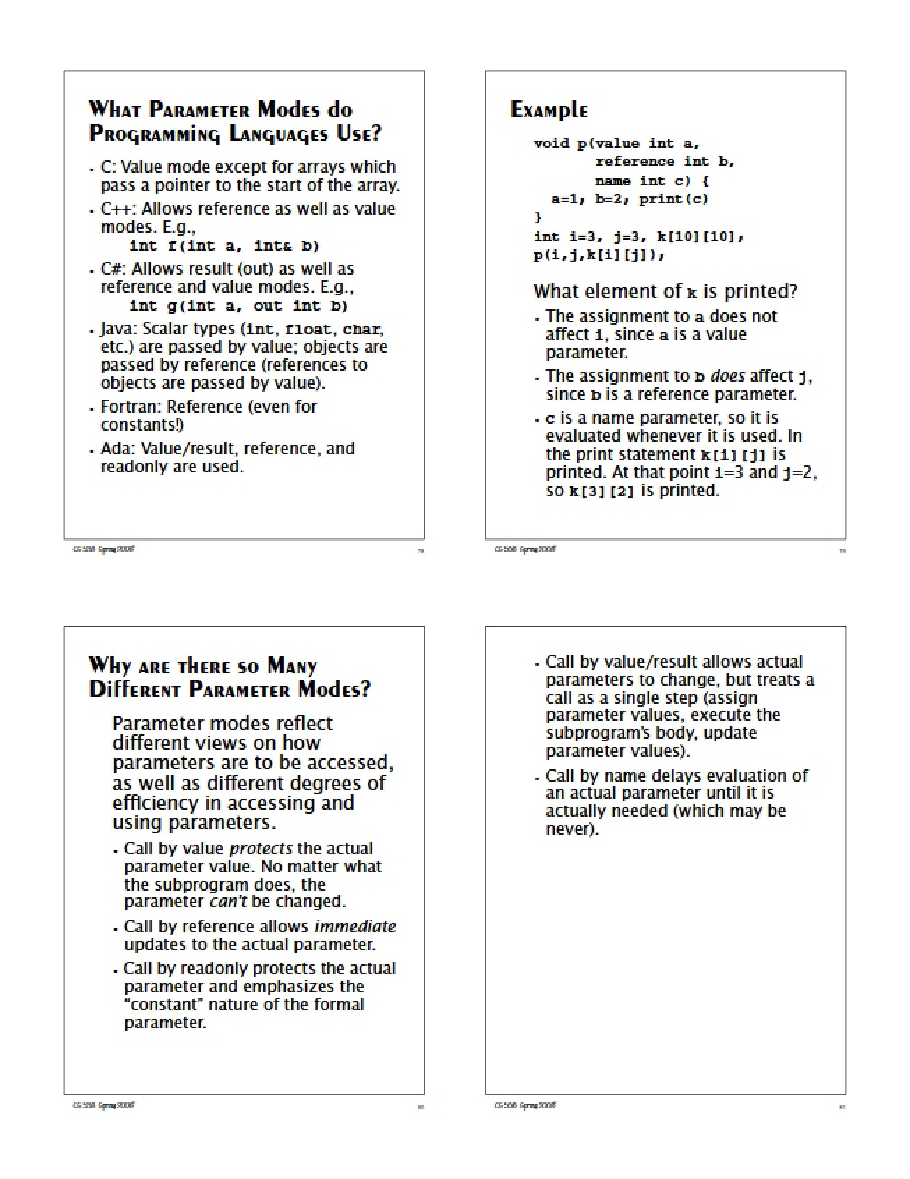 Notes from the Lecture