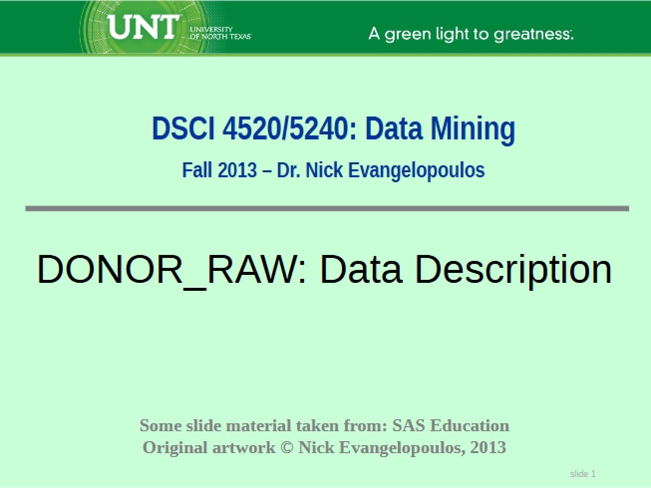 Raw Donor Dataset