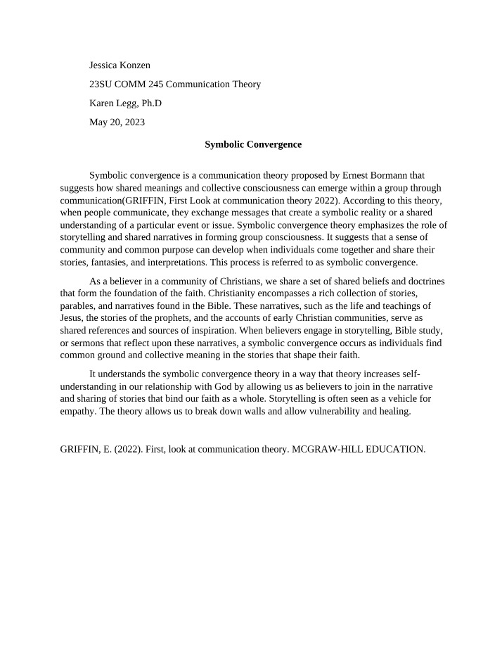 Notes on Symbolic Convergence
