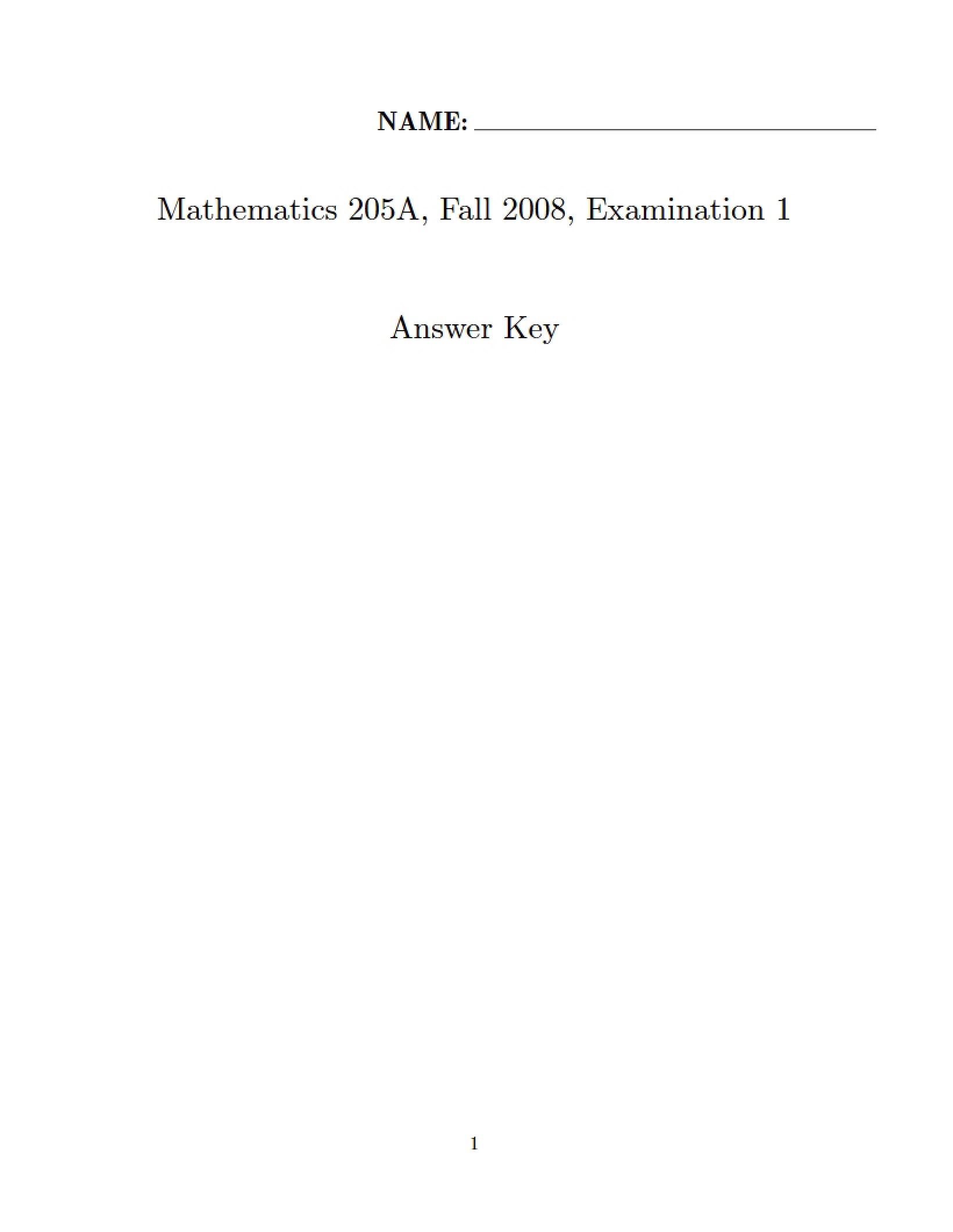 Real Number System Exam 1