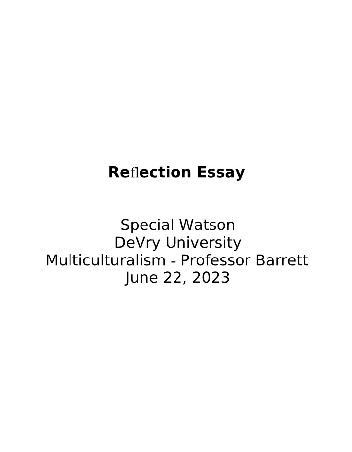 JADM 300 Reflection Essay