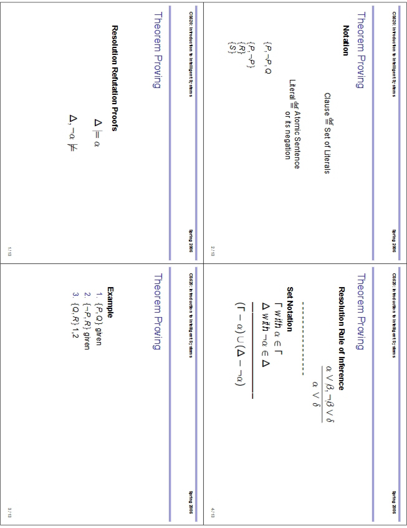 Proving Theorems - 4 Pages