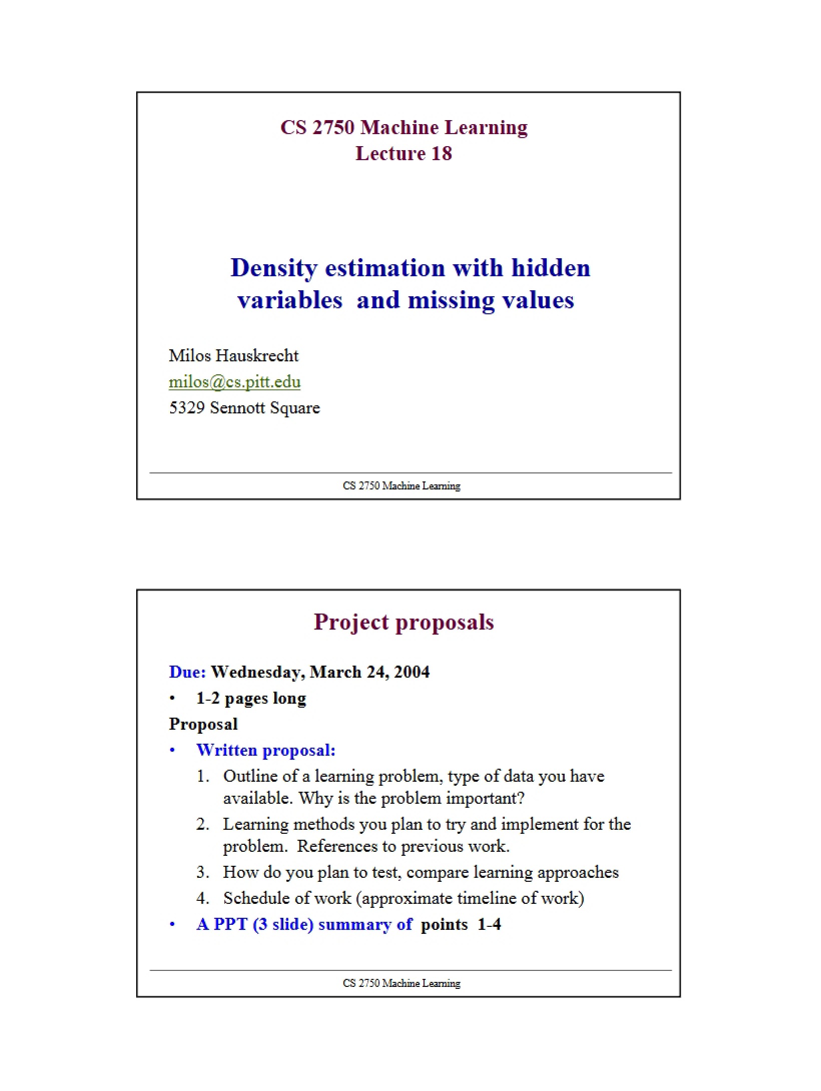 Hidden Variables and Missing Values in Density Estimation