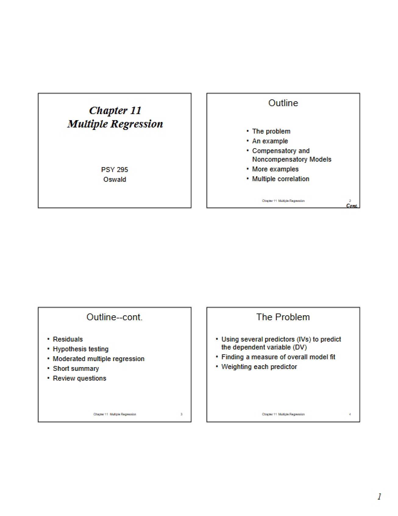 Regression Analysis (Multiple)