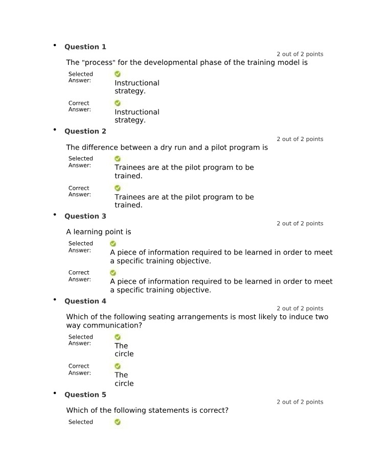 Instructional Strategy - Effective Training Strategies