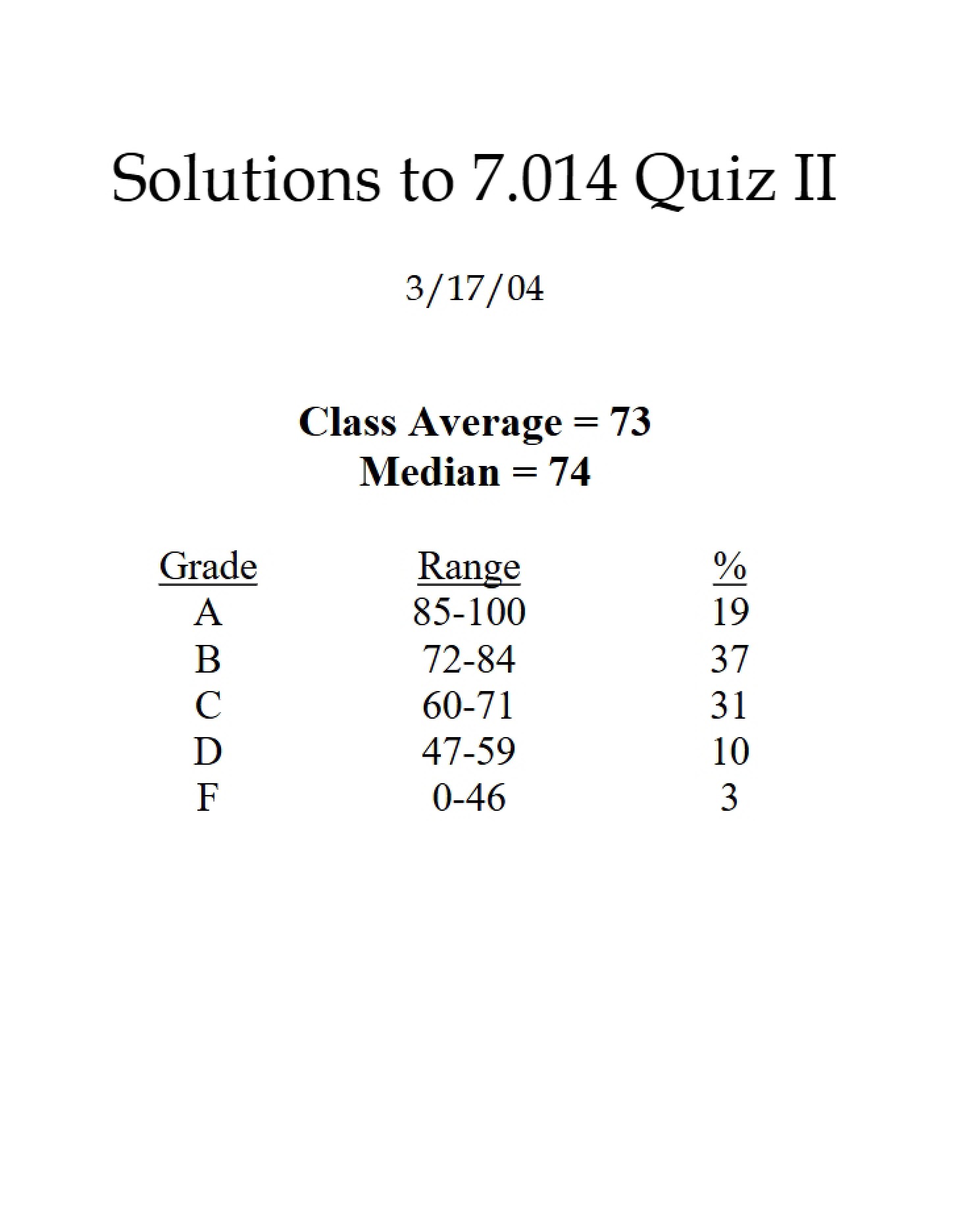 Quiz Two