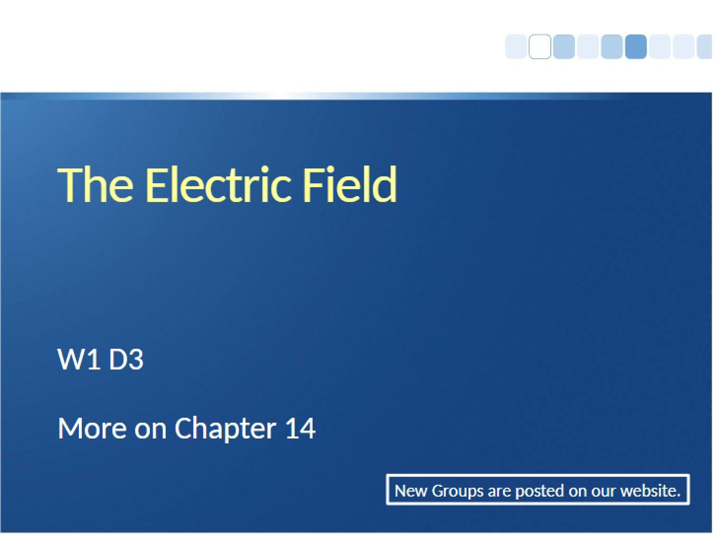 Electric Fields