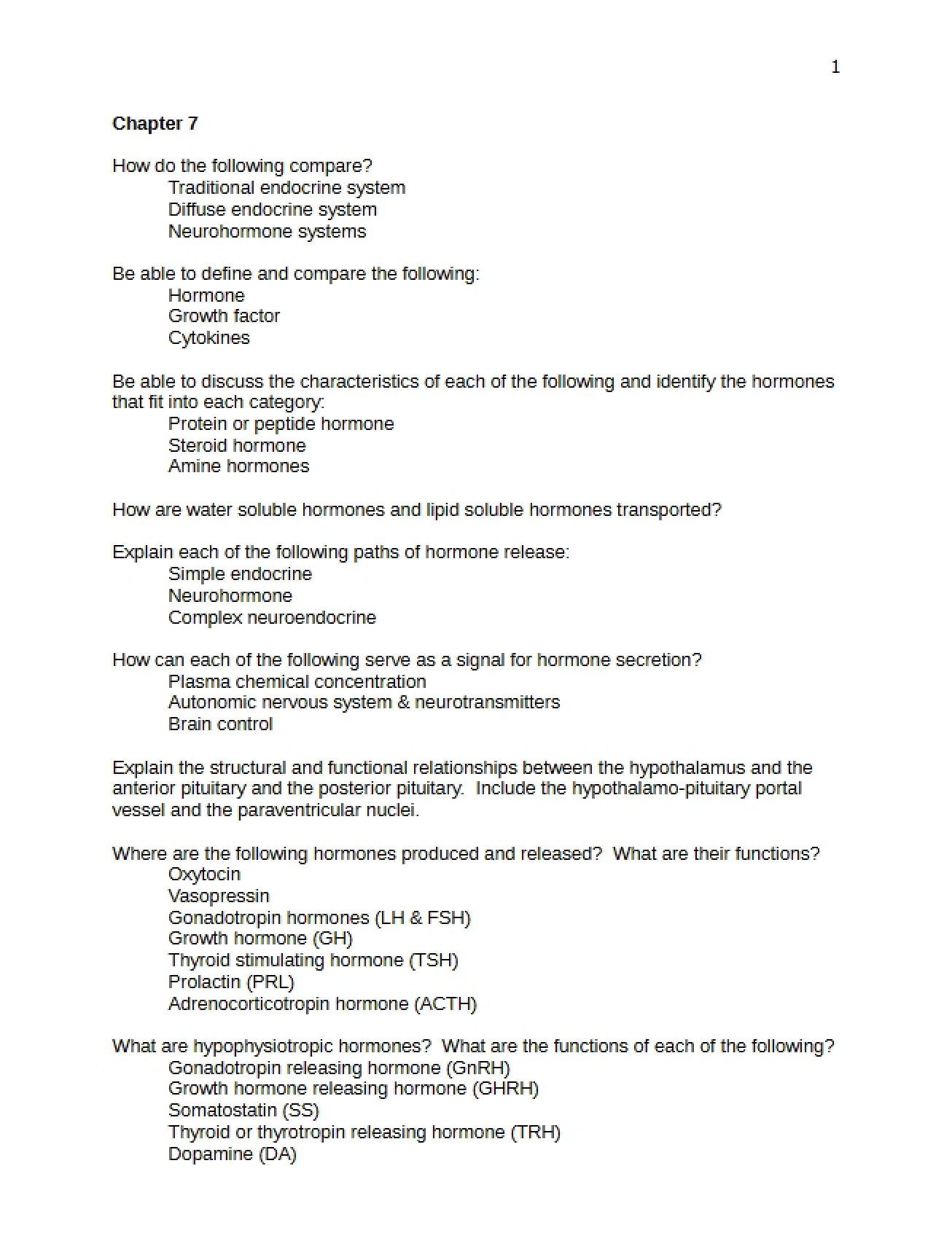 Chapter Seven Notes