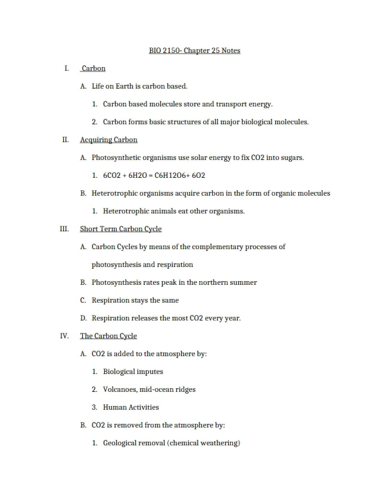 Notes Chapter 25