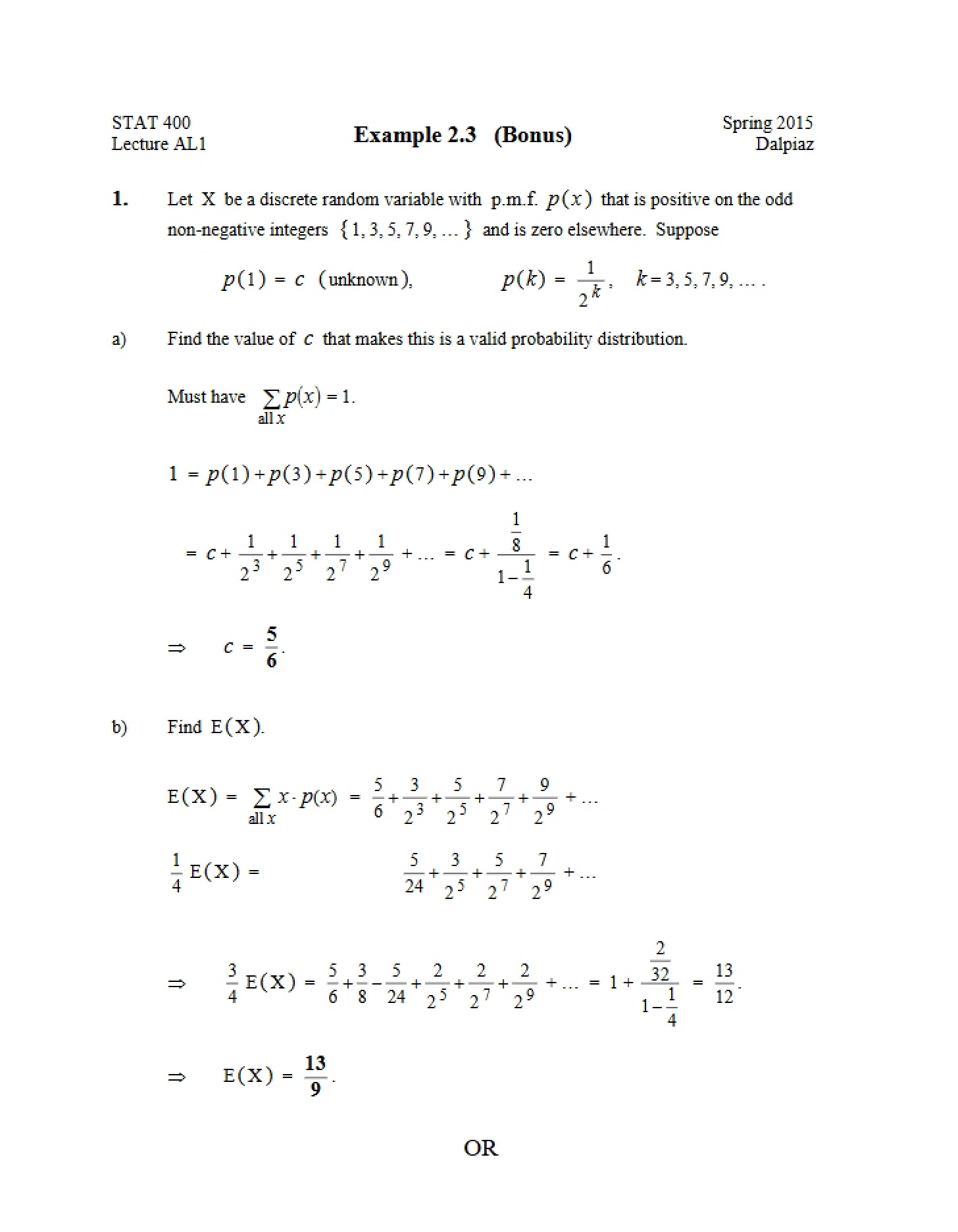 Exercise 2.3 (Part 2)