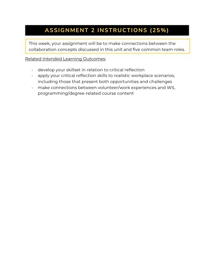 Assignment 2 Instructions and Student Response Copy