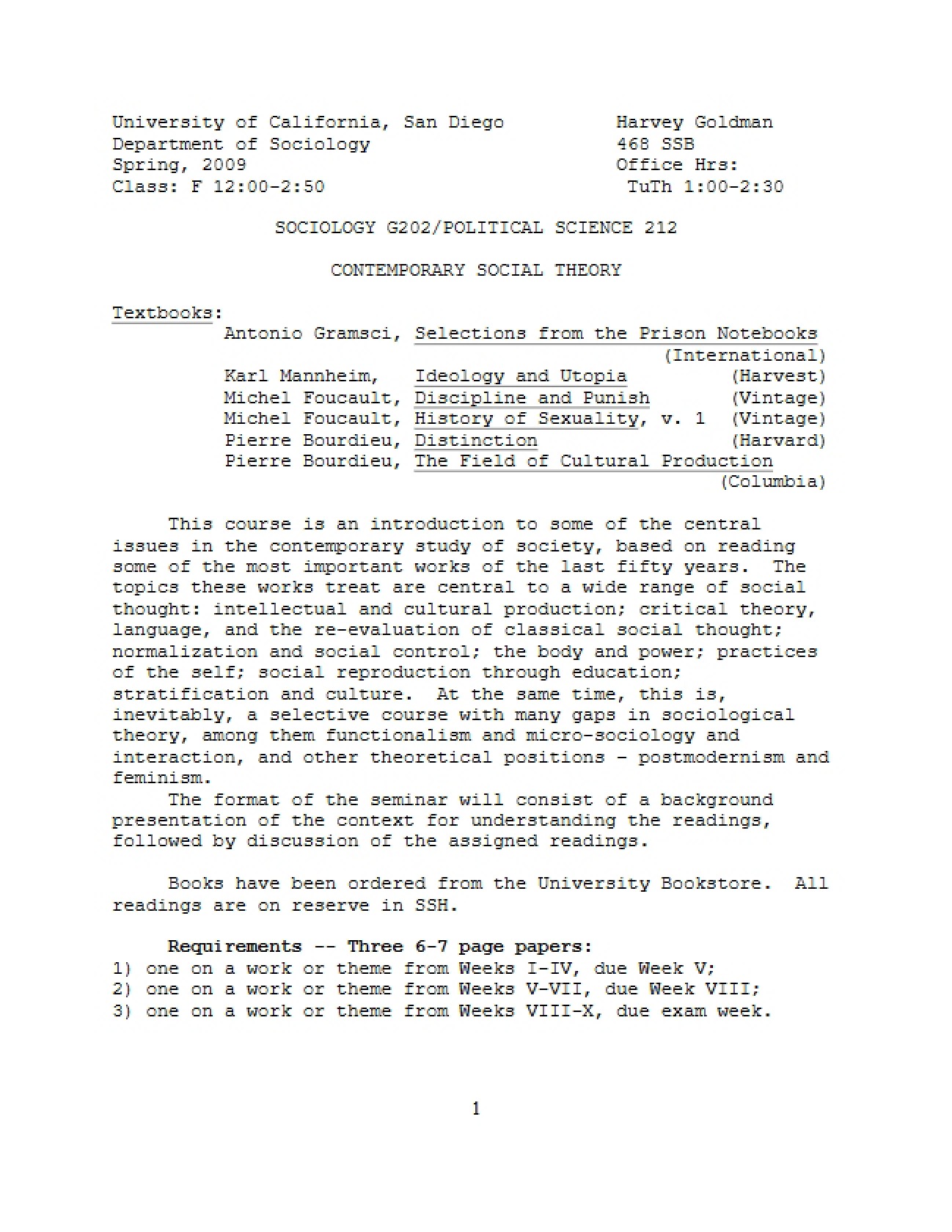 Sociological Perspectives Graduate Syllabus 4