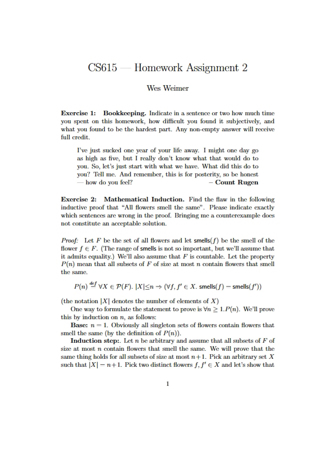 Assignment for CS615 - CS 615