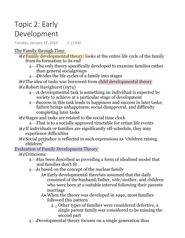 Family Development Theory - Stages, Tasks, and Concepts