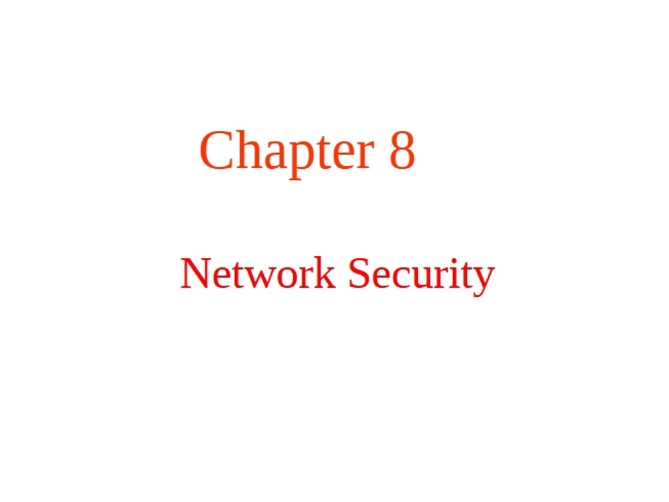 Introduction to Network Security