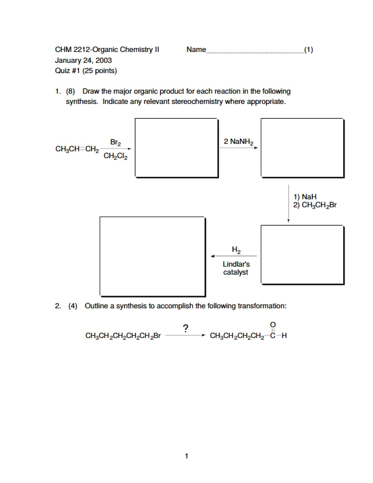 Third Quiz