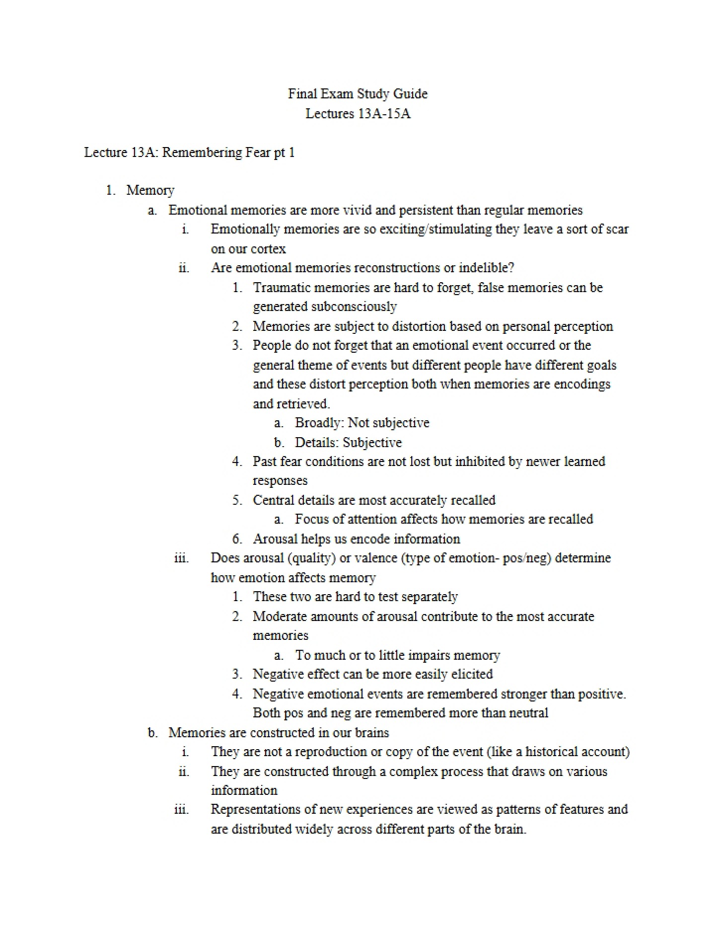 Comprehensive Exam Prep