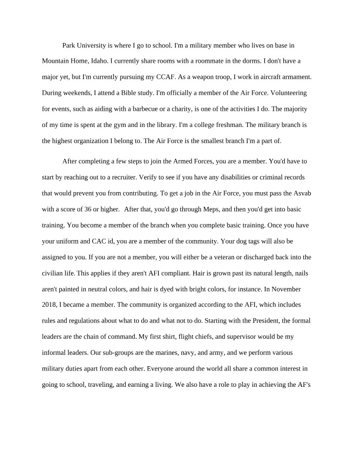 Writing Assignment 2