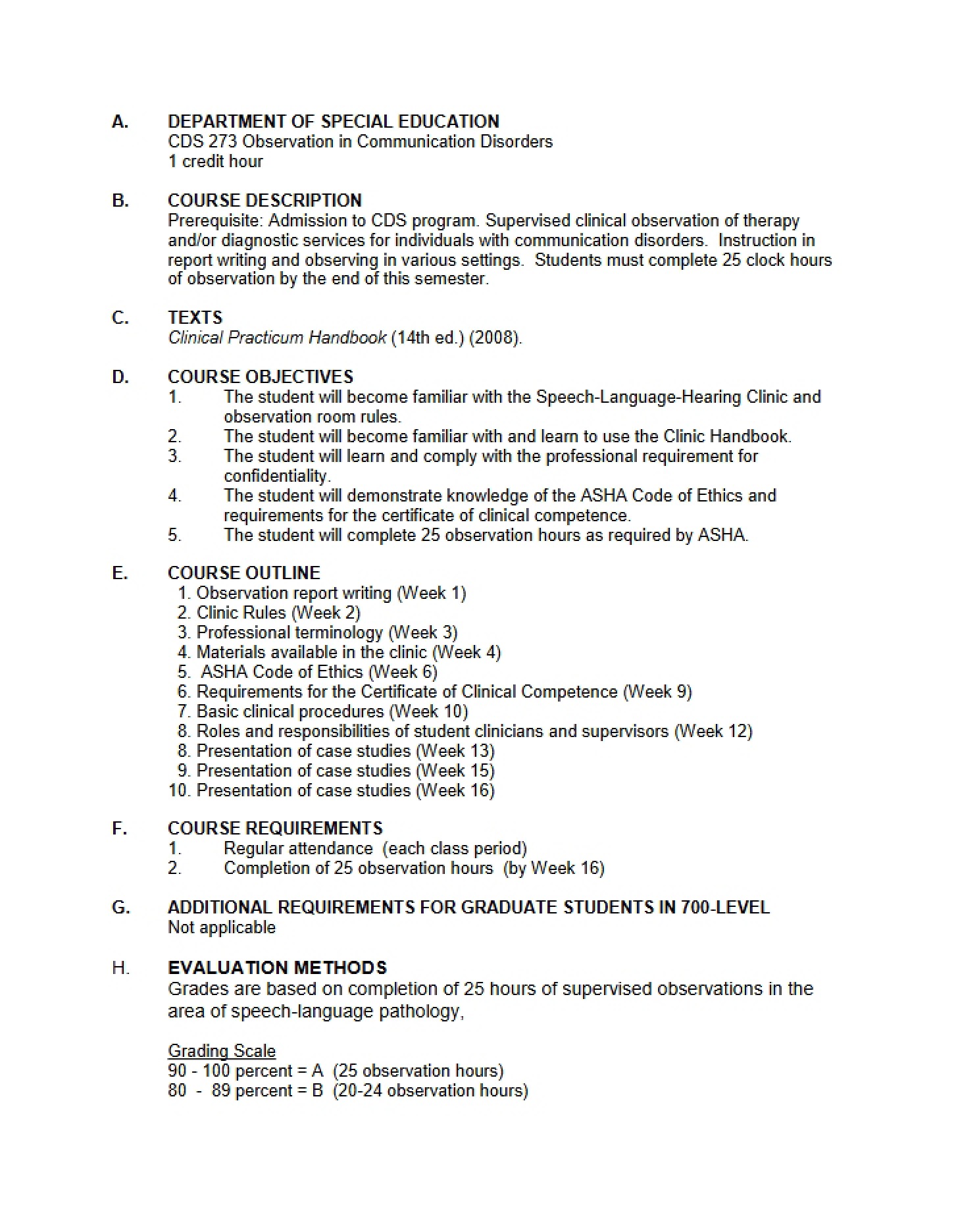 Syllabus for CDS 273