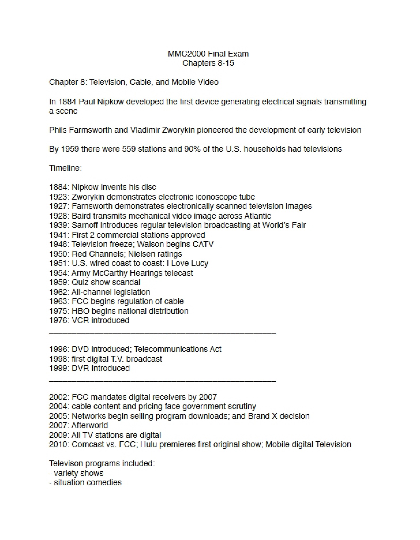 Final Examination