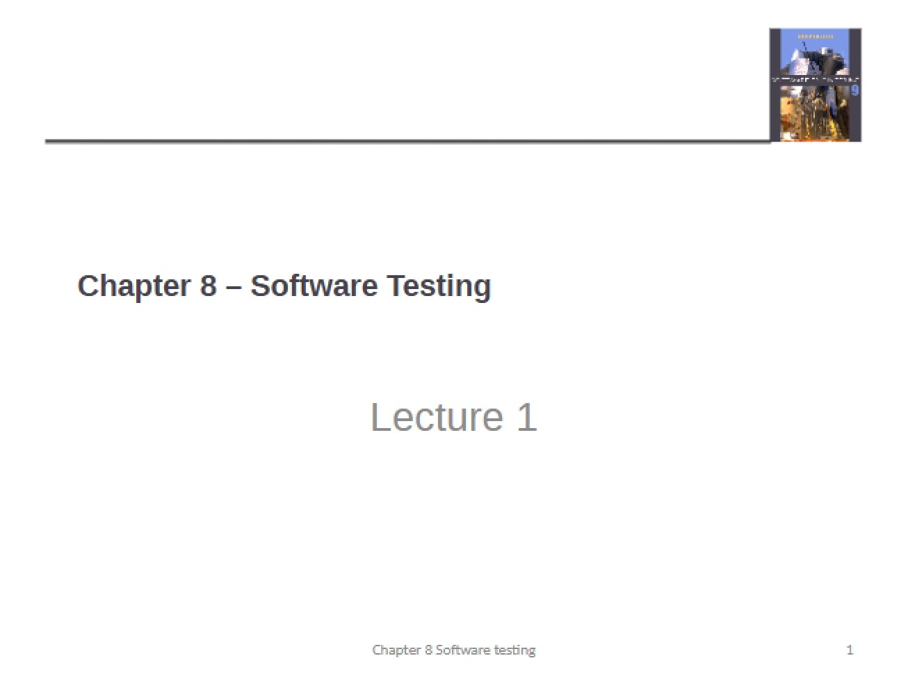 Testing of Software
