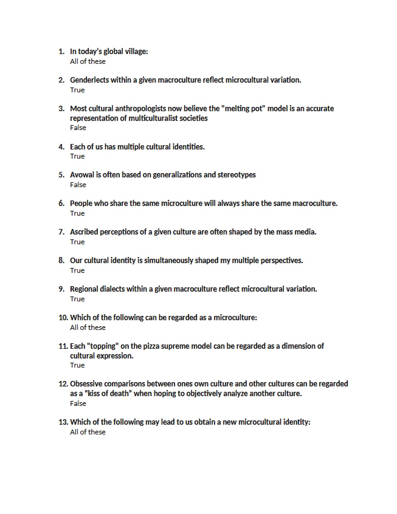 Global Literacy Exam