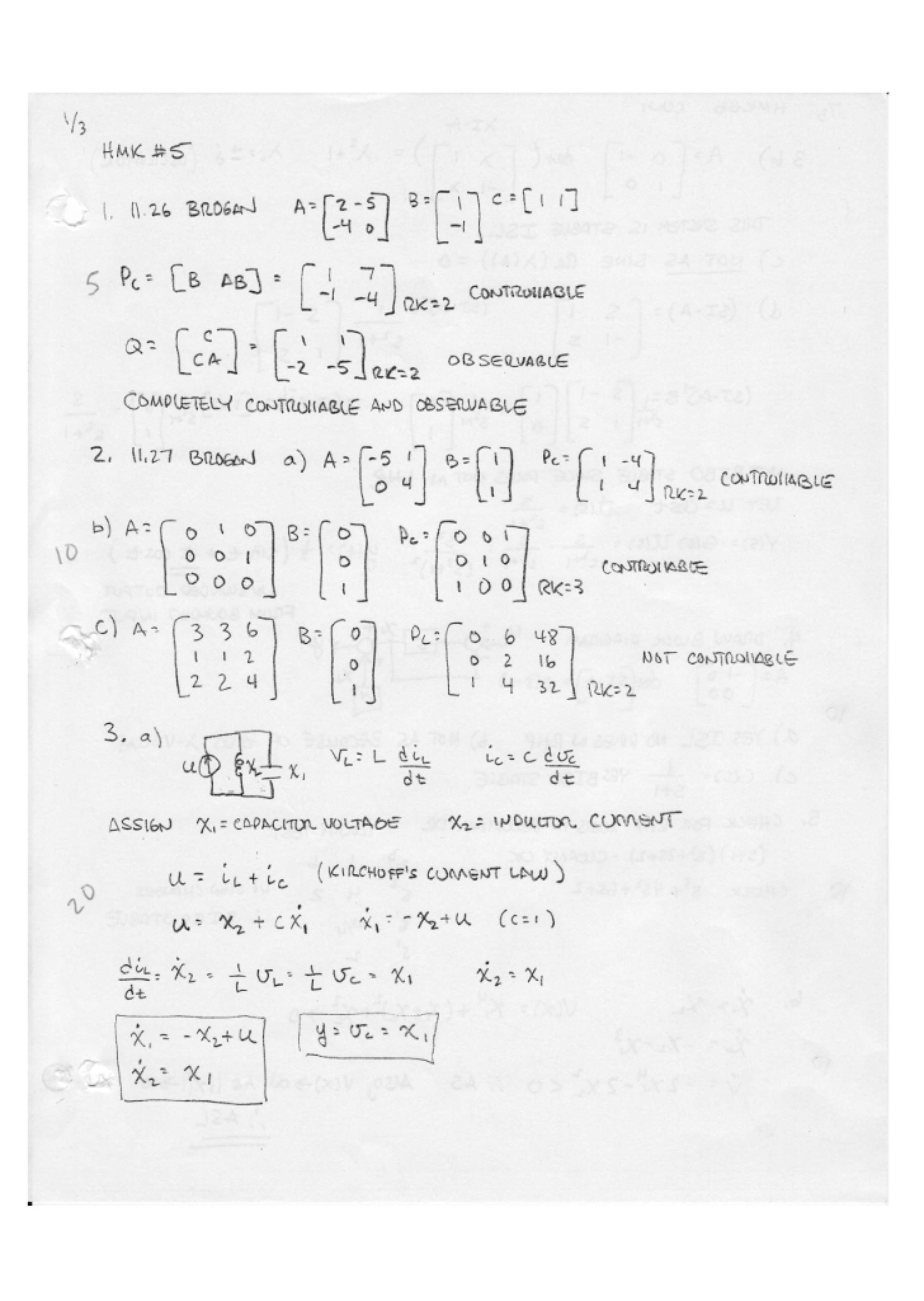 Solution for Homework Six
