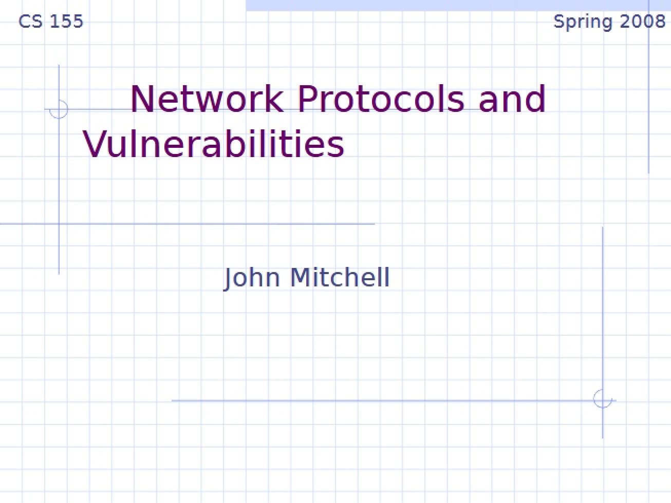 Computer and Network Security Lecture Notes (Set 9)